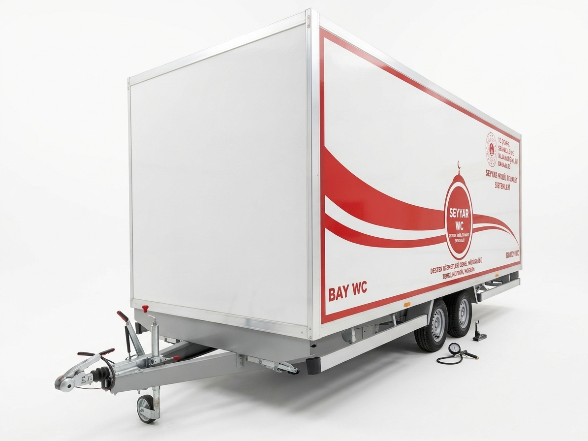3500 kg Dual Axle Central Mobile Toilet / Restroom Trailer (CTP Panel)