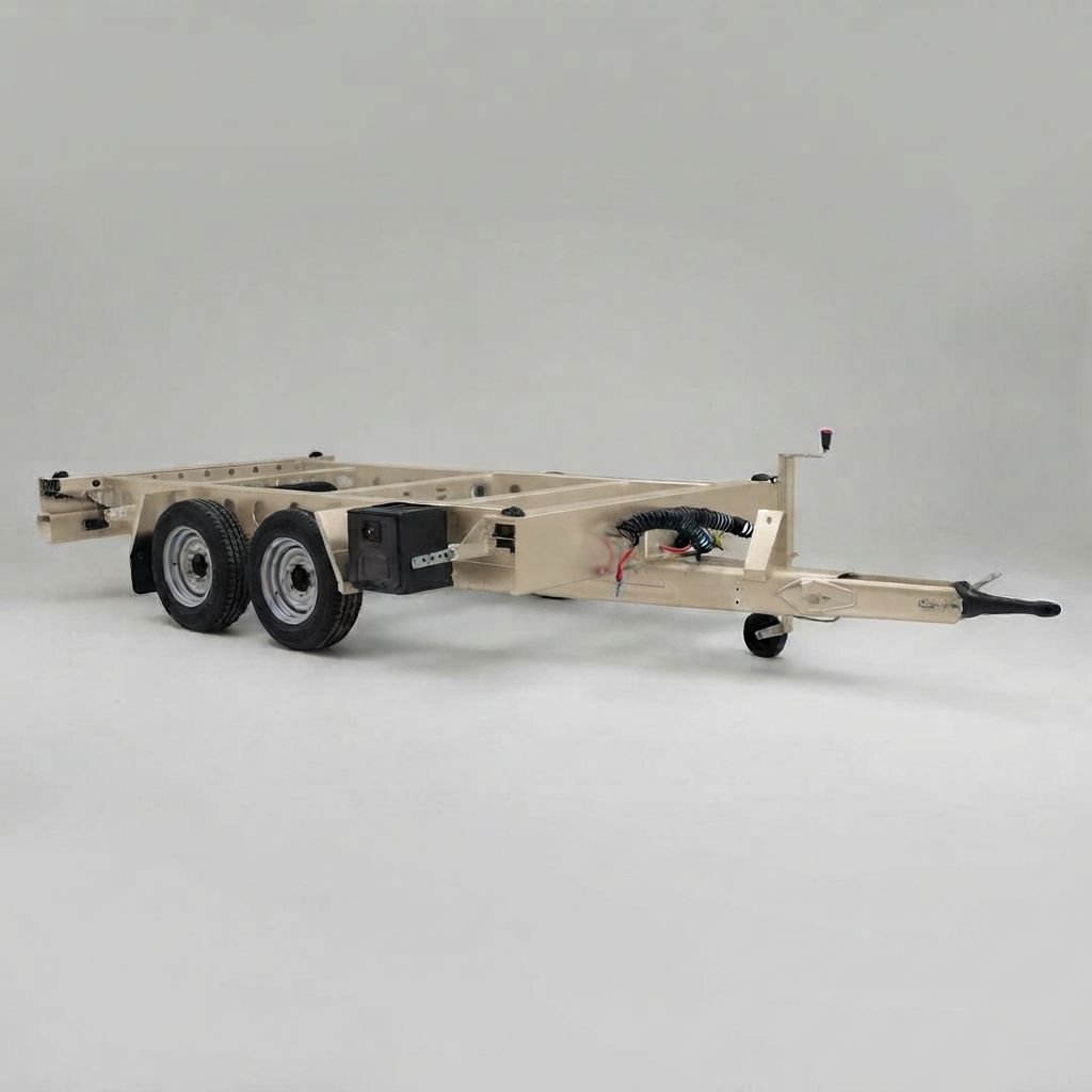 6000 kg Dual Central Torsion Axle Container Trailer (Air-Braked & AL-KO Height-Adjustable Drawbar)