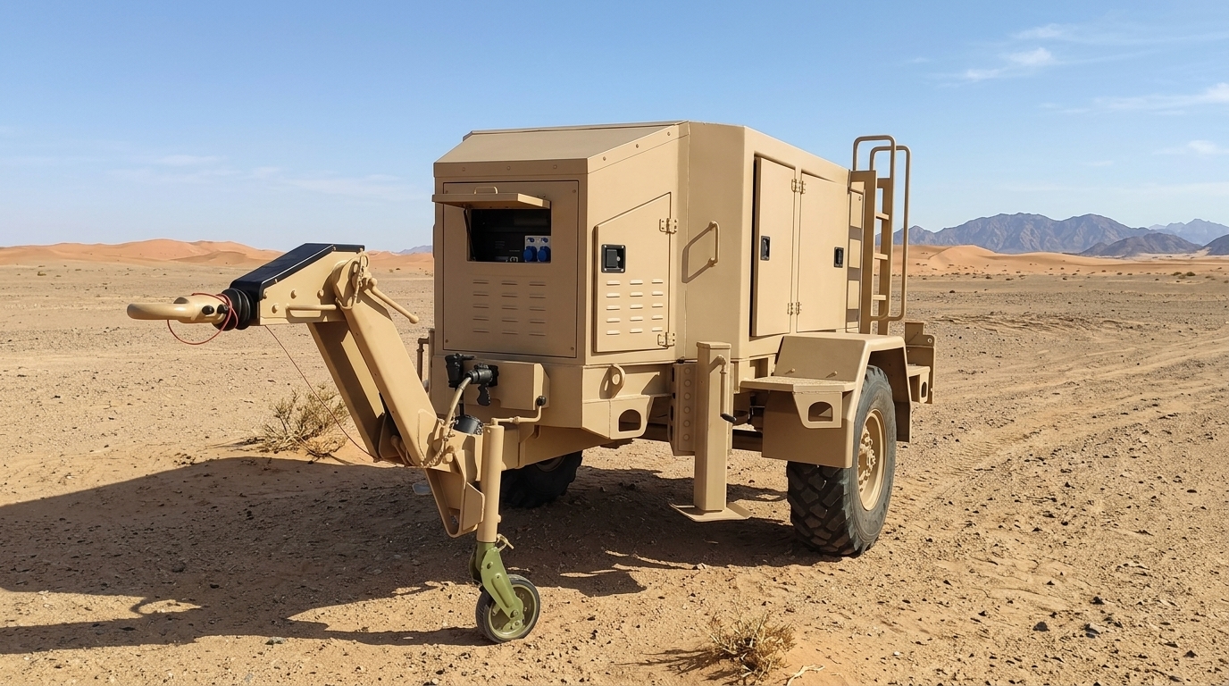 3500 kg Single Axle Military Radar Carrier Trailer