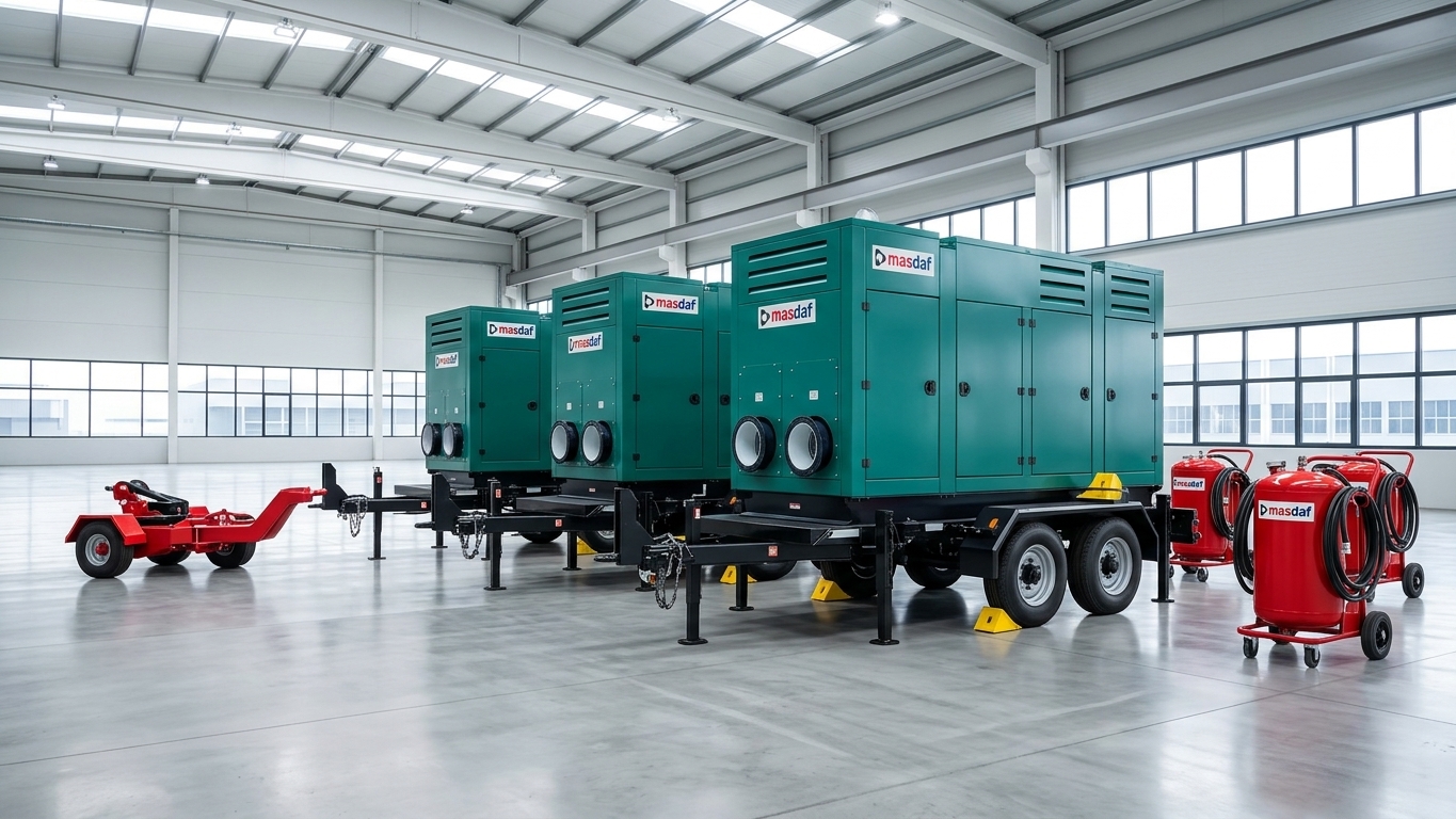 10,000 kg Dual Axle Central Axle Generator Trailer (Air Brakes, WABCO ABS & Quad Stabilizers)