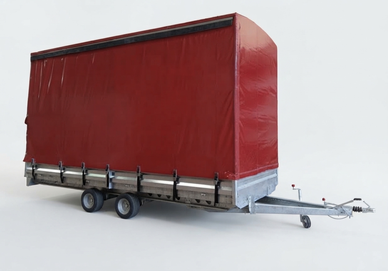 3500 kg Dual Axle Central Curtain / Tarpaulin Box Trailer (Hot-Dip Galvanized)