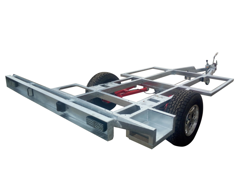 1350 kg Single Axle Off-Road Caravan Chassis Trailer