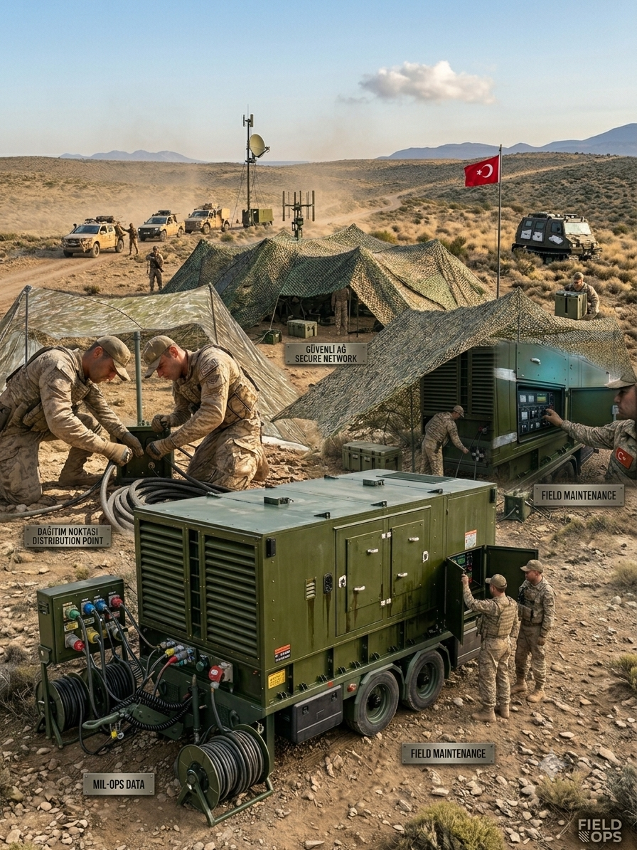 6500 kg Double Axle Central Tactical Military Generator Trailer (NATO / STANAG Compliant)