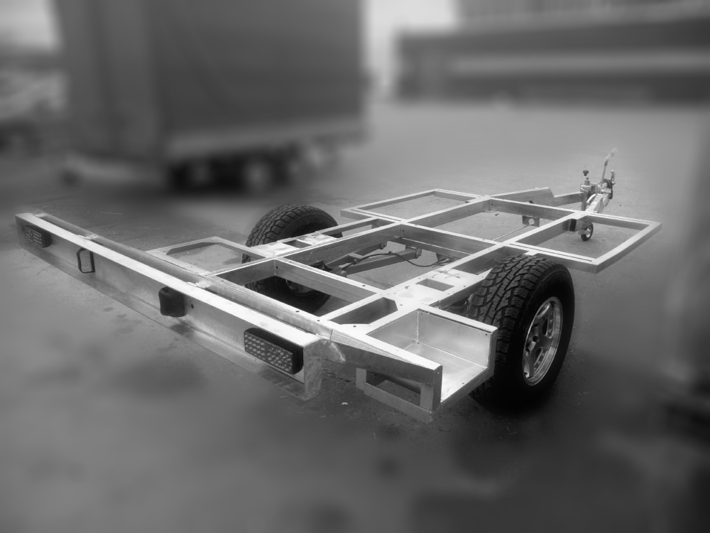 1350 kg Single Axle Off-Road Caravan Chassis Trailer
