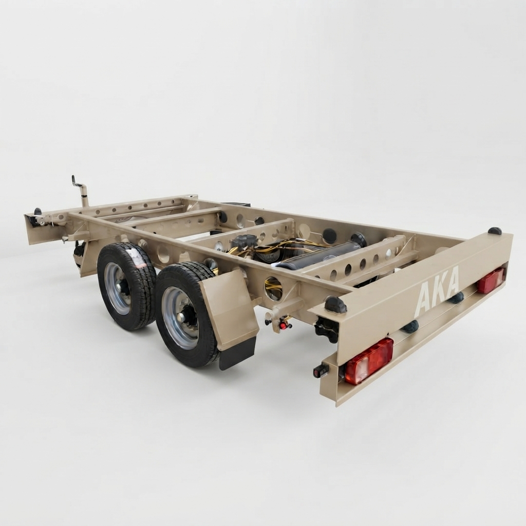6000 kg Dual Central Torsion Axle Container Trailer (Air-Braked & AL-KO Height-Adjustable Drawbar)