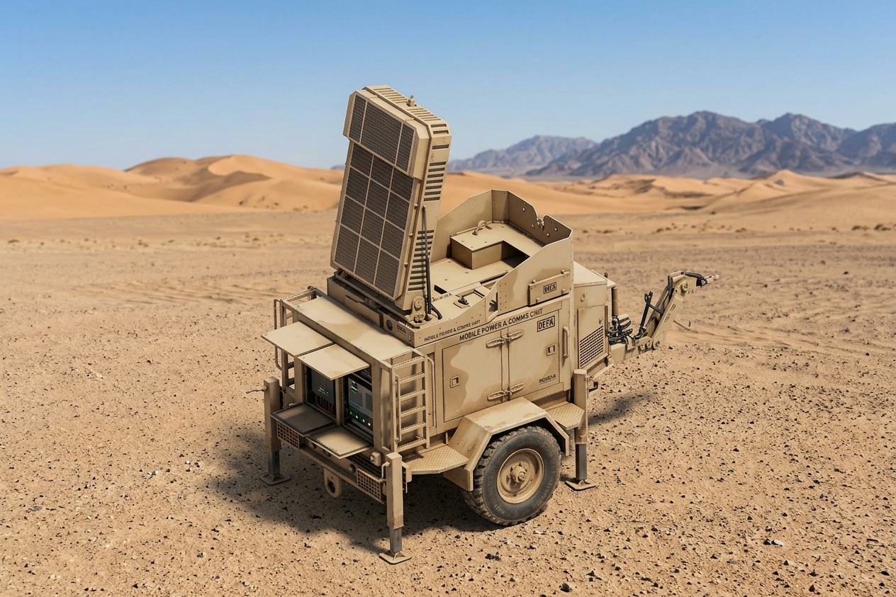 3500 kg Single Axle Military Radar Carrier Trailer