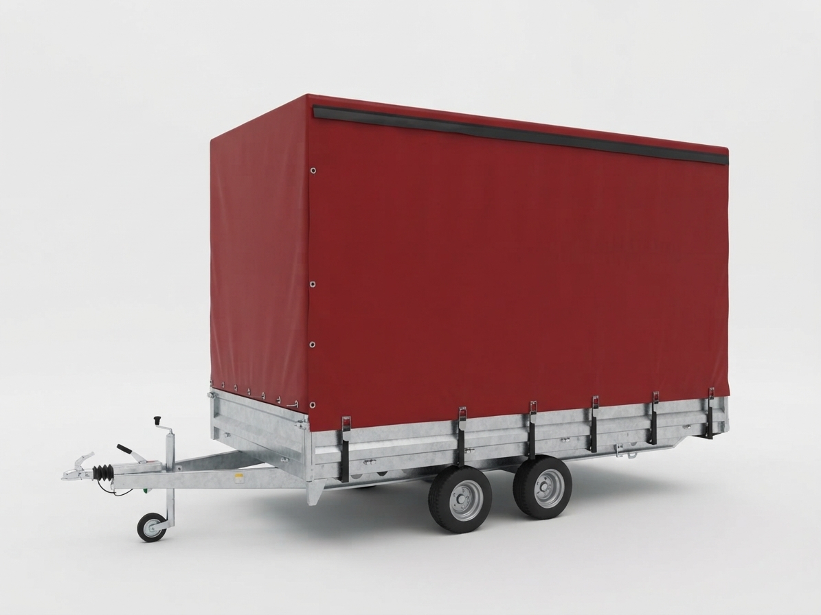 3500 kg Dual Axle Central Curtain / Tarpaulin Box Trailer (Hot-Dip Galvanized)