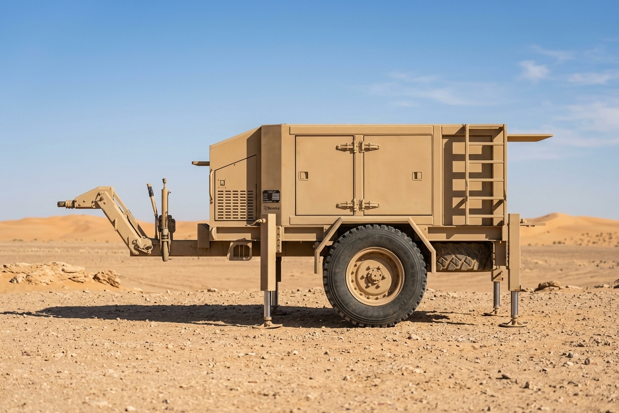 3500 kg Single Axle Military Radar Carrier Trailer