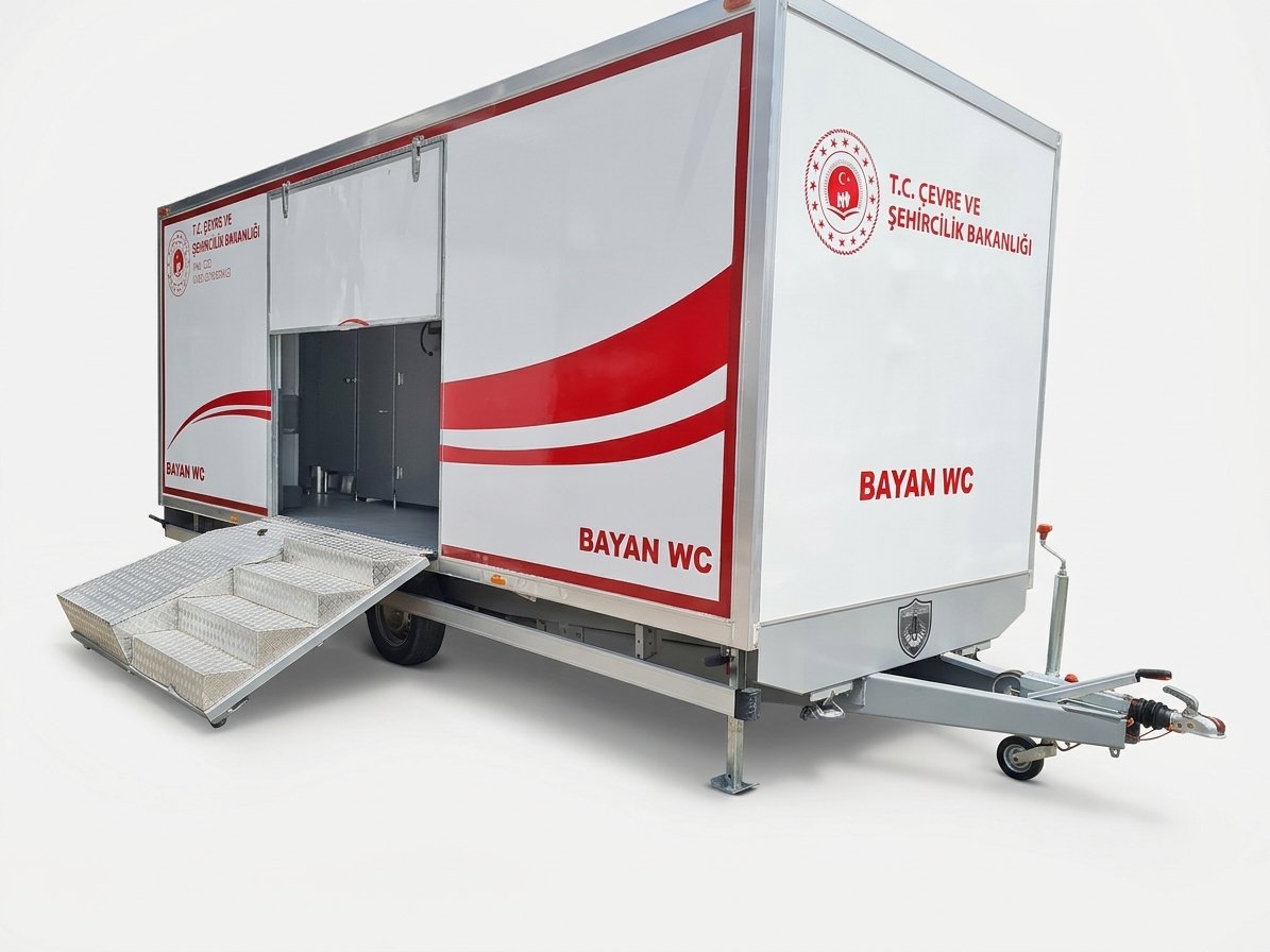 3500 kg Dual Axle Central Mobile Toilet / Restroom Trailer (CTP Panel)