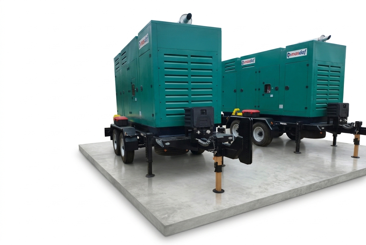 10,000 kg Dual Axle Central Axle Generator Trailer (Air Brakes, WABCO ABS & Quad Stabilizers)