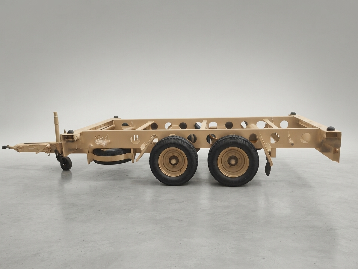 6000 kg Dual Central Torsion Axle Container Trailer (Air-Braked & AL-KO Height-Adjustable Drawbar)