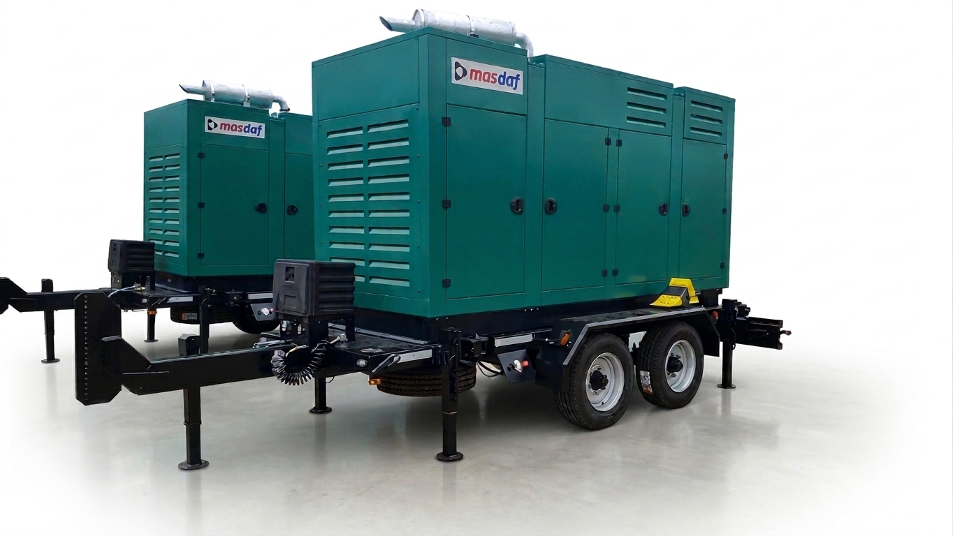 10,000 kg Dual Axle Central Axle Generator Trailer (Air Brakes, WABCO ABS & Quad Stabilizers)
