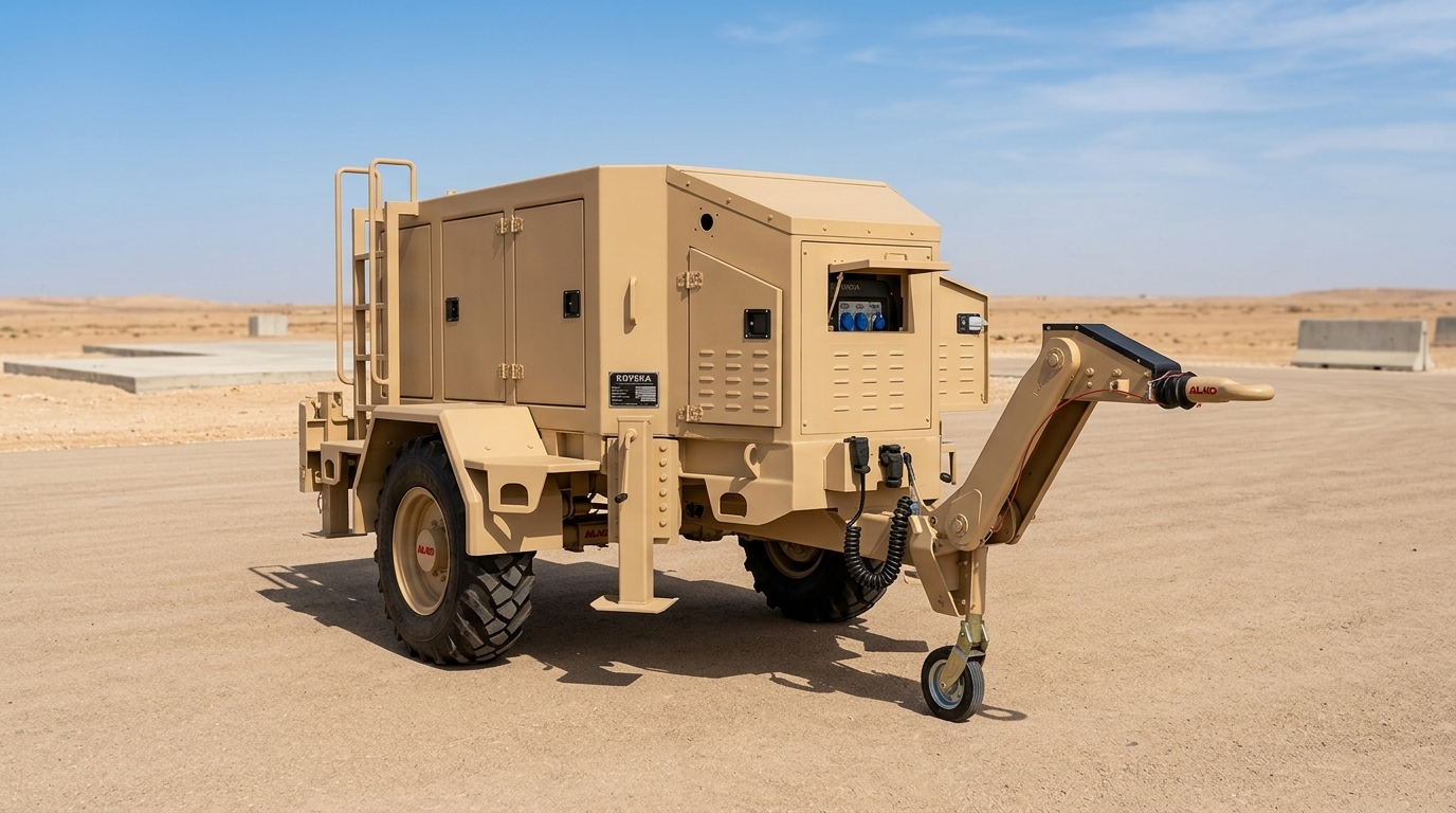 3500 kg Single Axle Military Radar Carrier Trailer