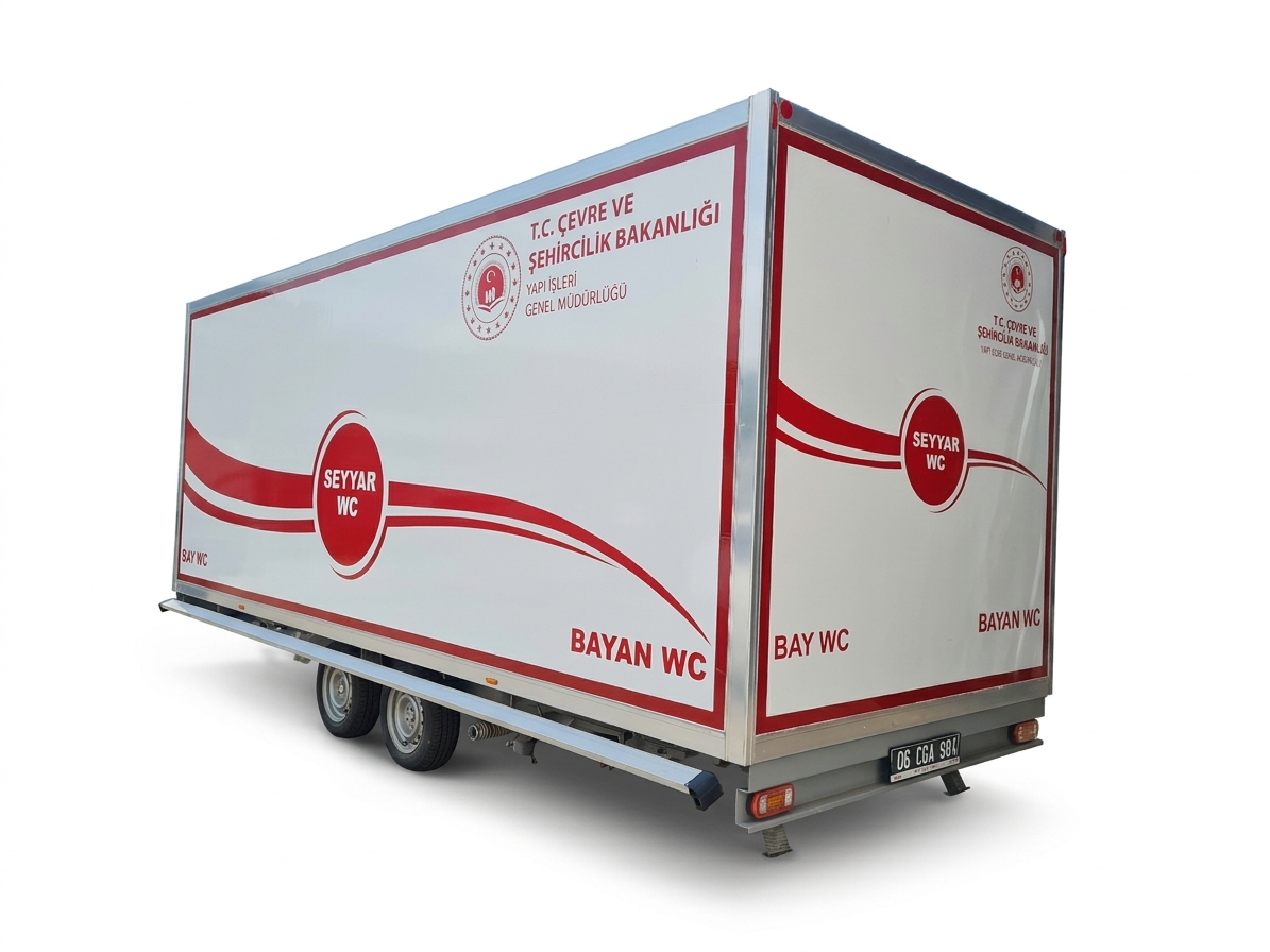 3500 kg Dual Axle Central Mobile Toilet / Restroom Trailer (CTP Panel)