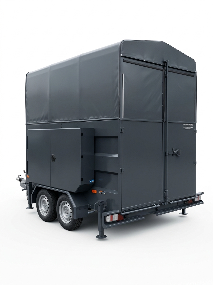 3500 kg Dual Axle Central Unmanned Ground Vehicle (UGV) Transport Trailer