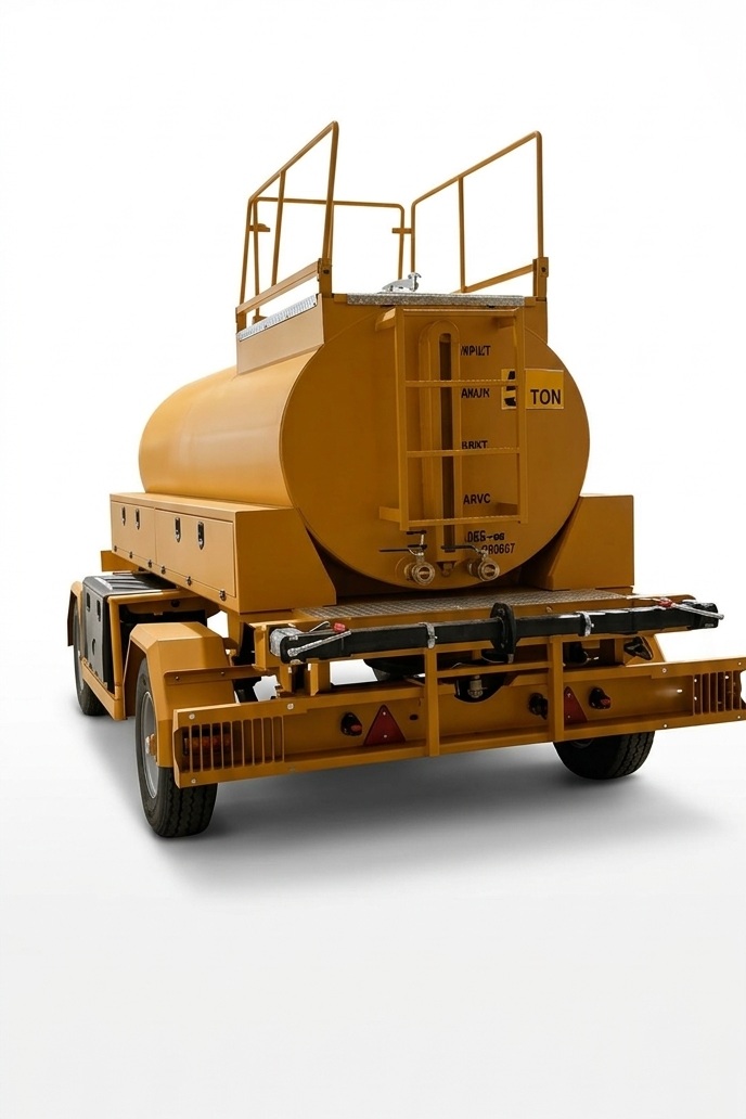7000 kg Dual Axle Turntable Military Water Tanker Trailer