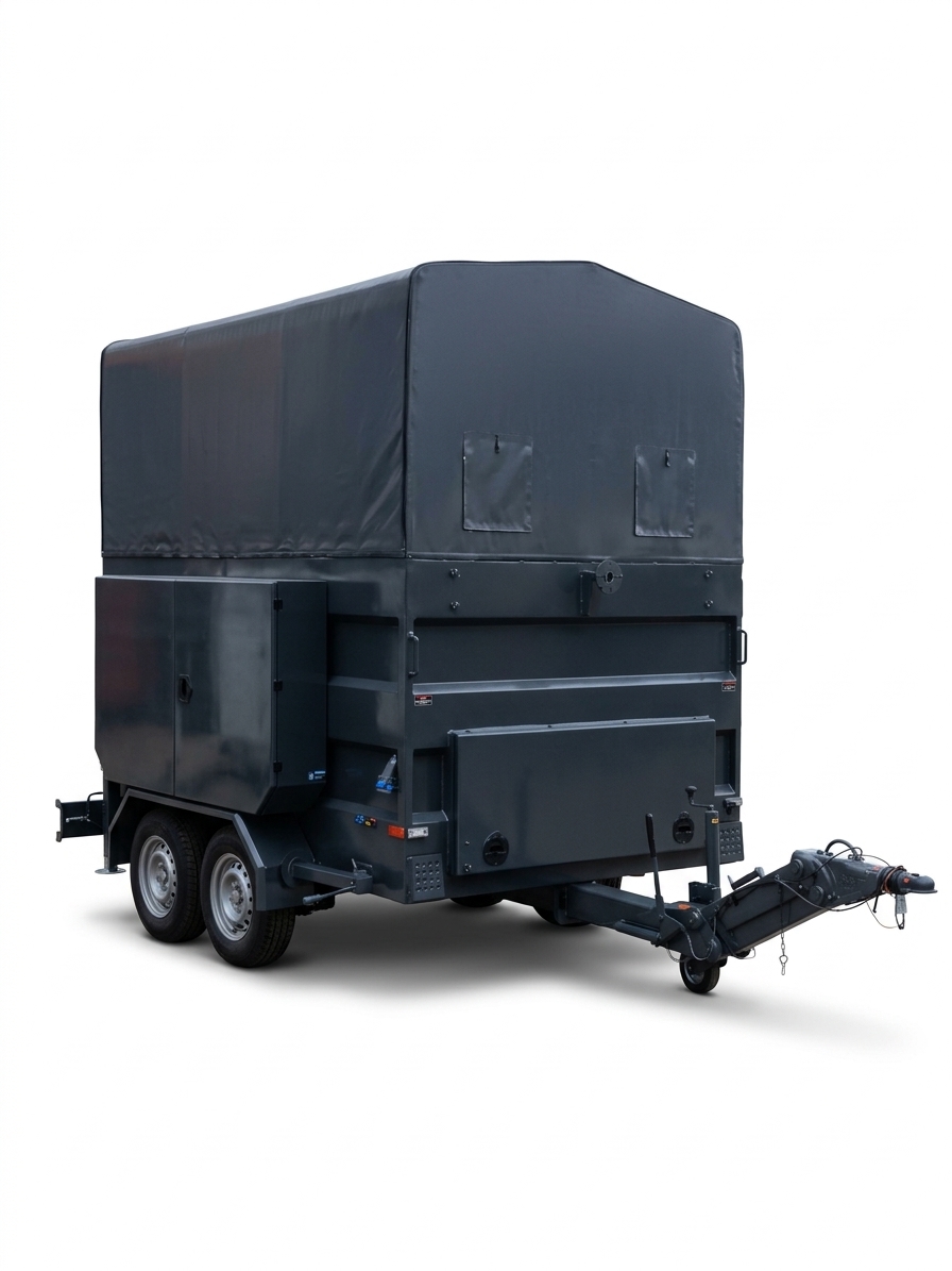 3500 kg Dual Axle Central Unmanned Ground Vehicle (UGV) Transport Trailer