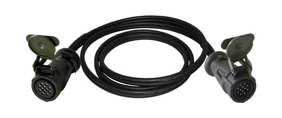 12 Pin Military Type Straight Socket 24V