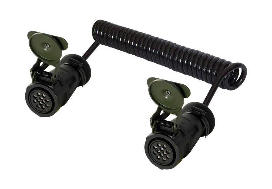 12 Pin Military Type Spiral Socket 24V