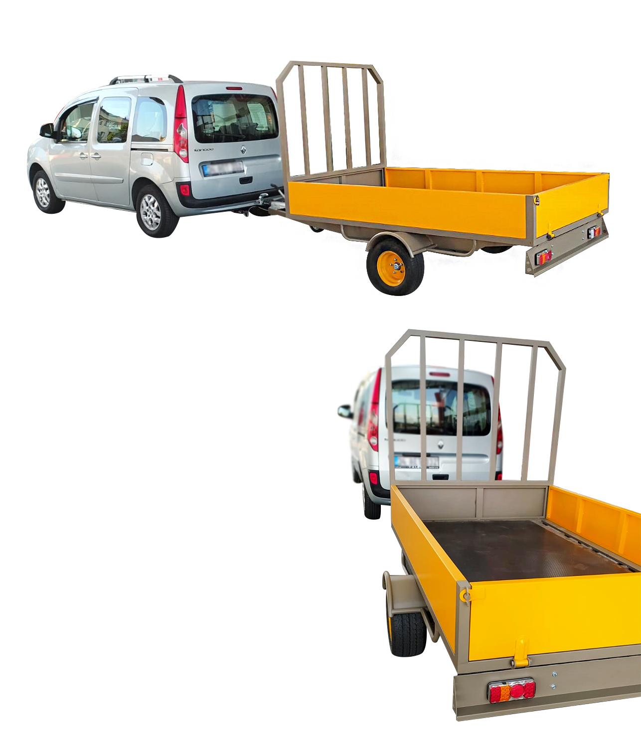 1350 kg Single axle Open Box Trailer