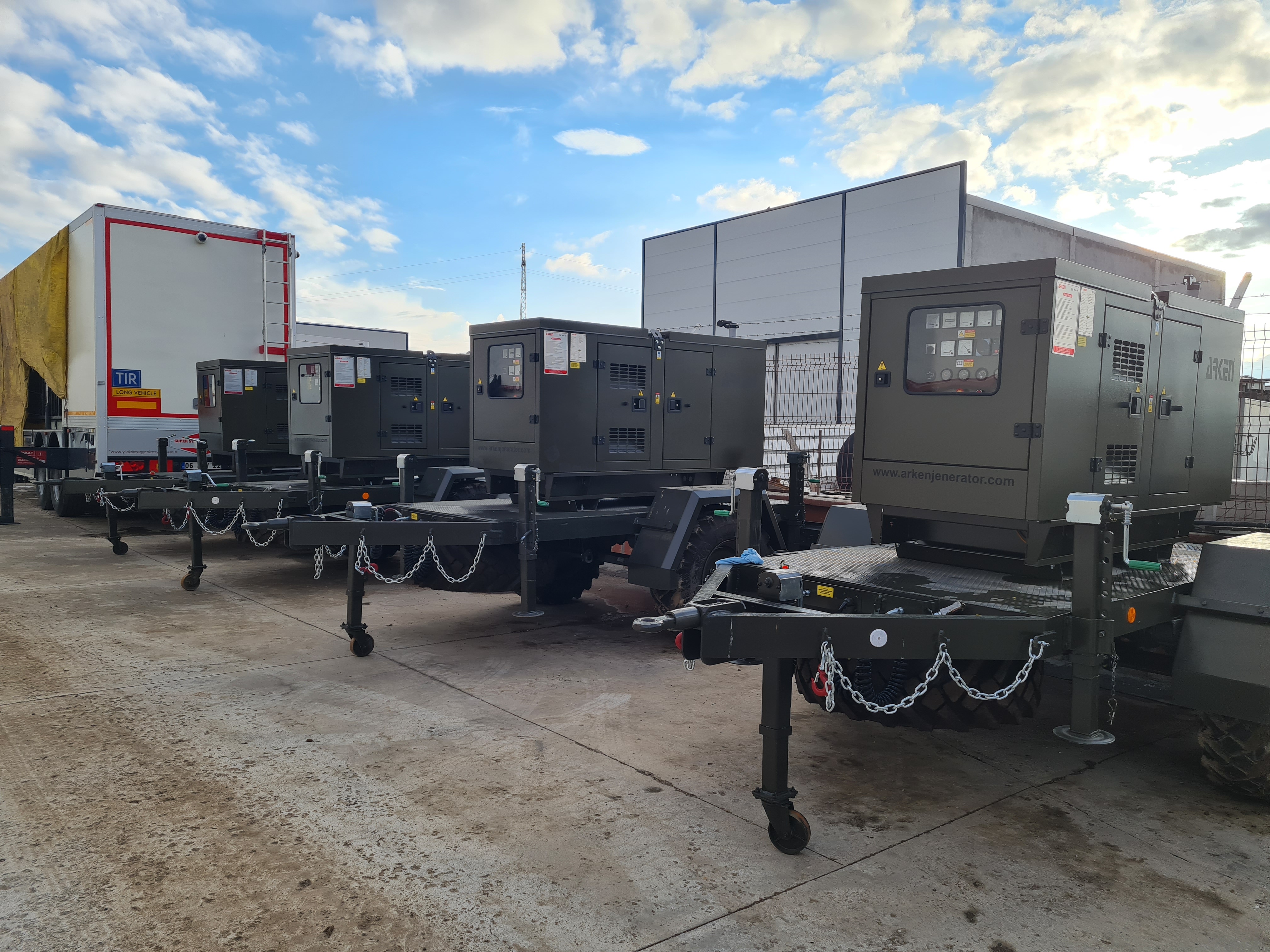 Single axle NATO type Generator Trailer
