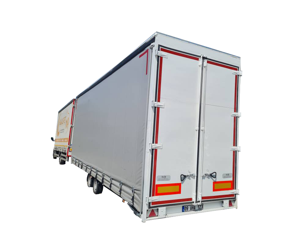 3500 kg Double Axle Tarpaulin Closed Box Trailer