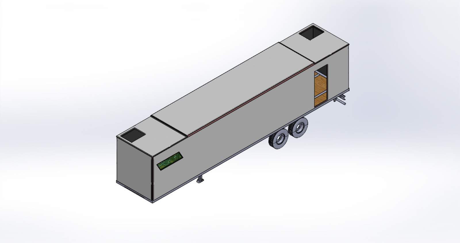 2 Axle semi trailer