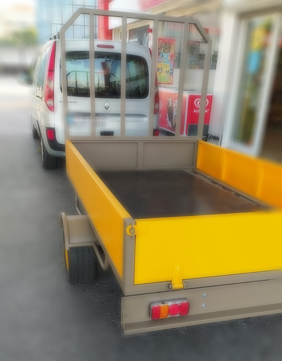 1350 kg Single axle Open Box Trailer