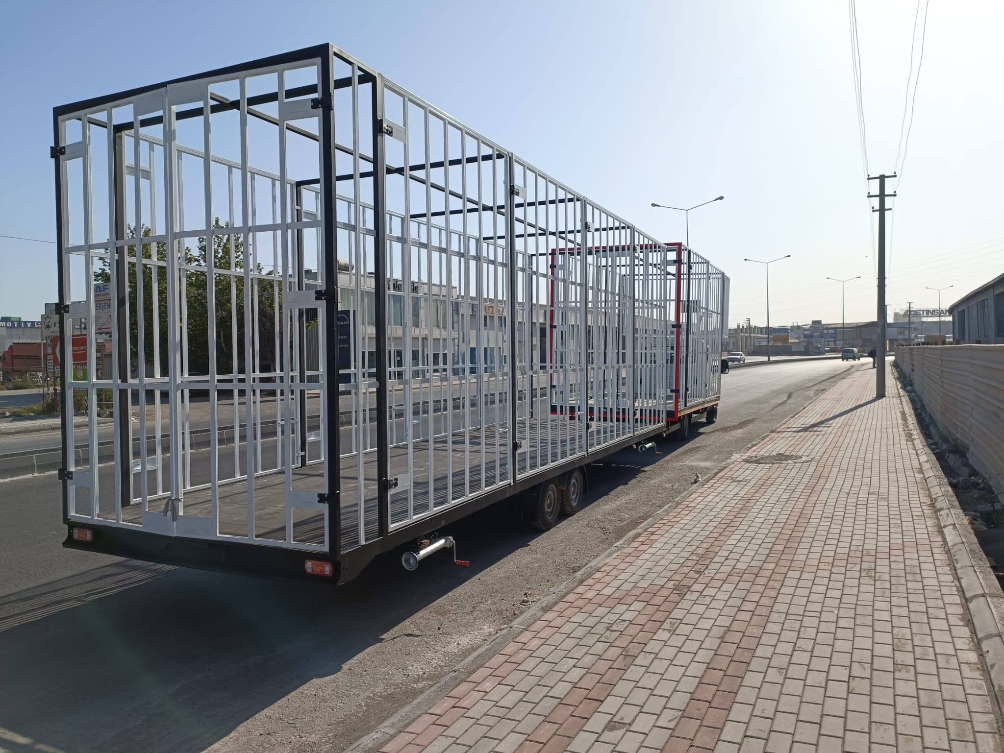 3500 kg Double Axle Profile Box Trailer