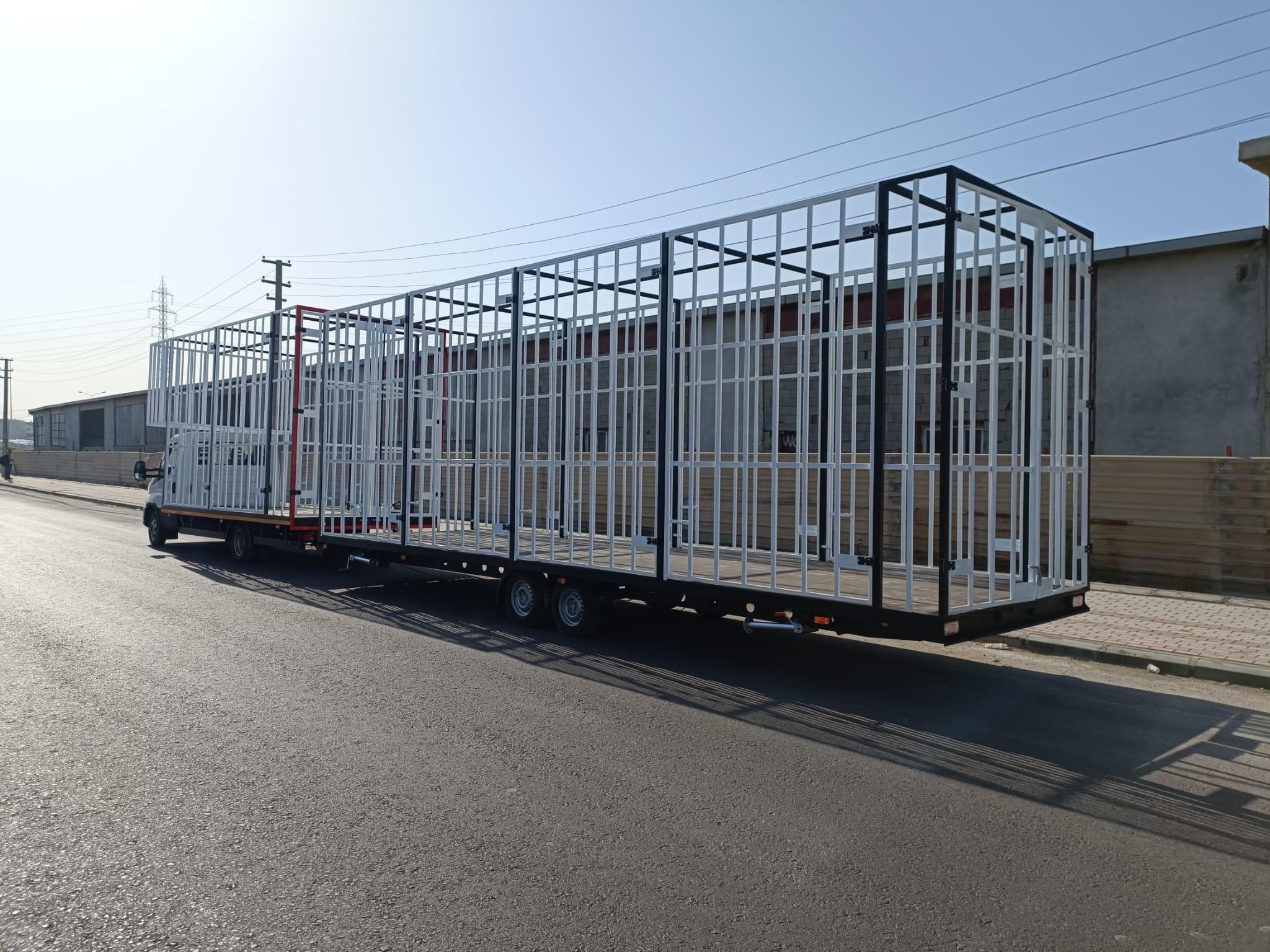 3500 kg Double Axle Profile Box Trailer