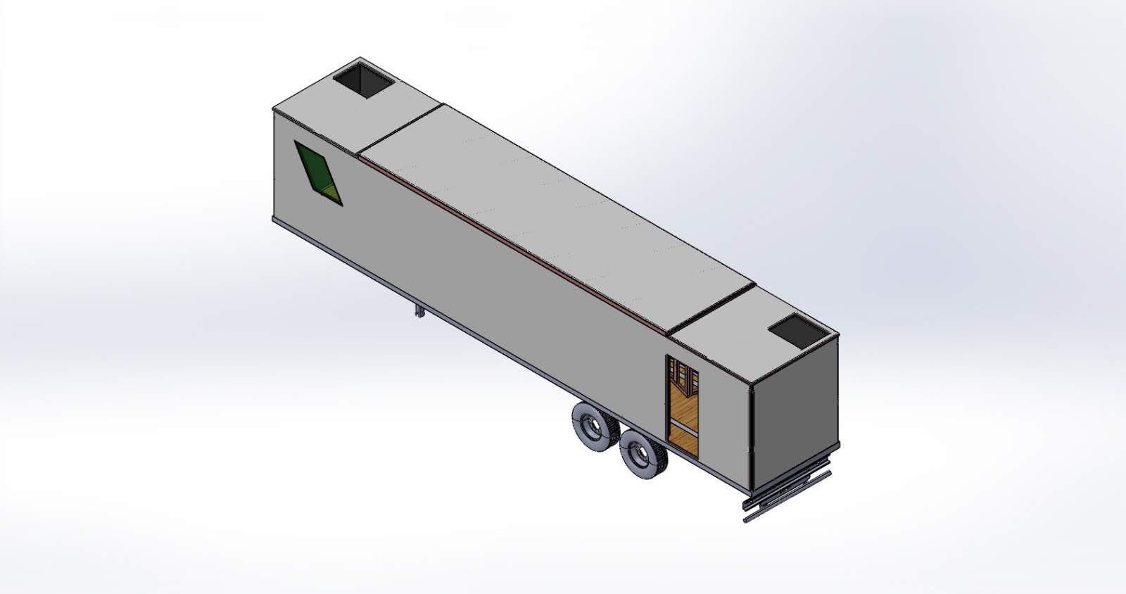 2 Axle semi trailer