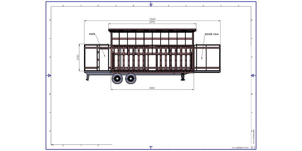 2 Axle semi trailer
