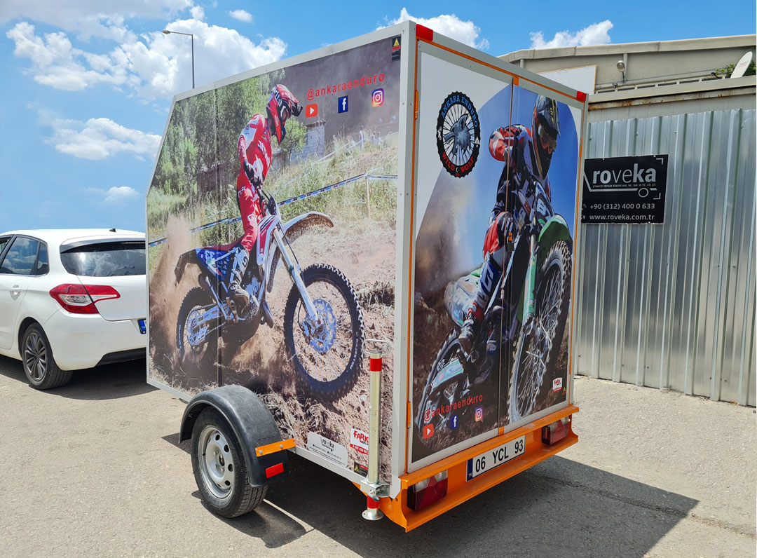 750 kg Single Axle Motorcycle Transport Trailer