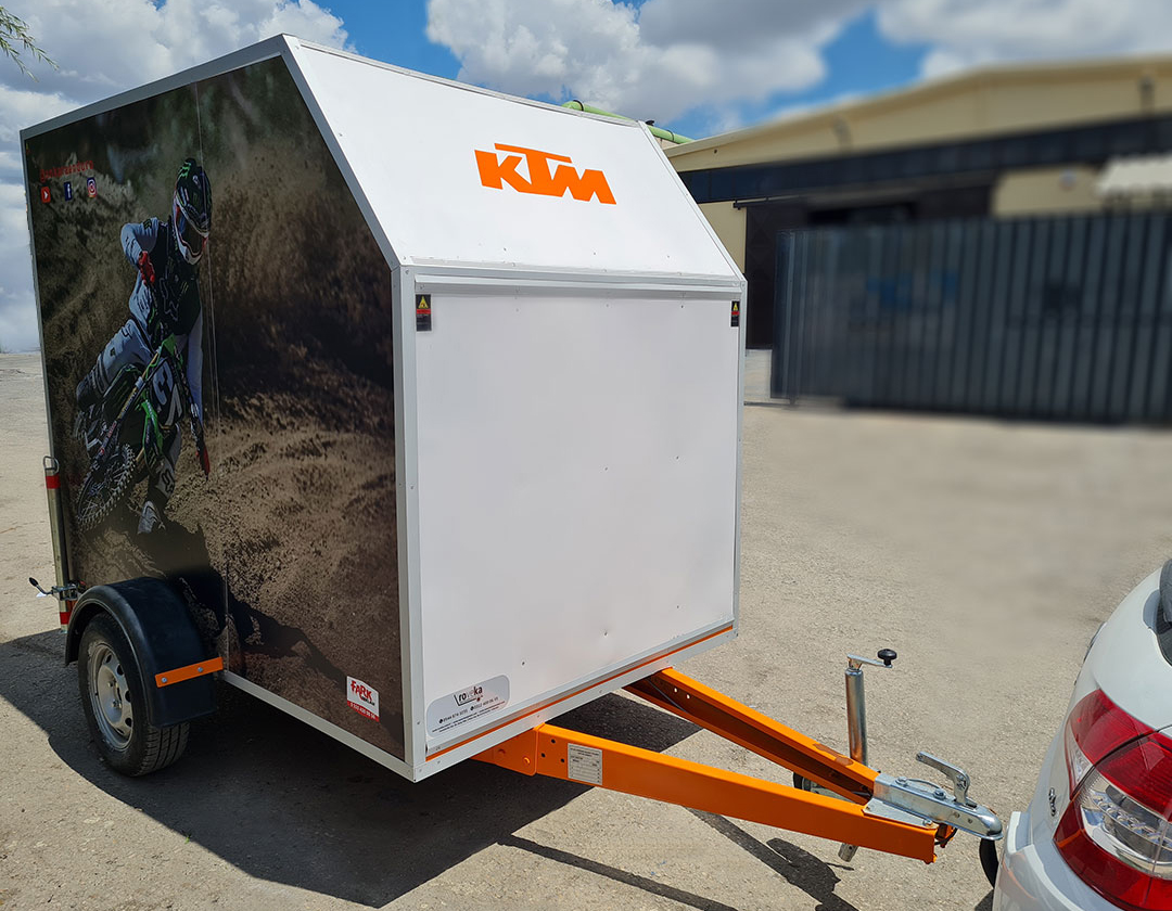 750 kg Single Axle Motorcycle Transport Trailer
