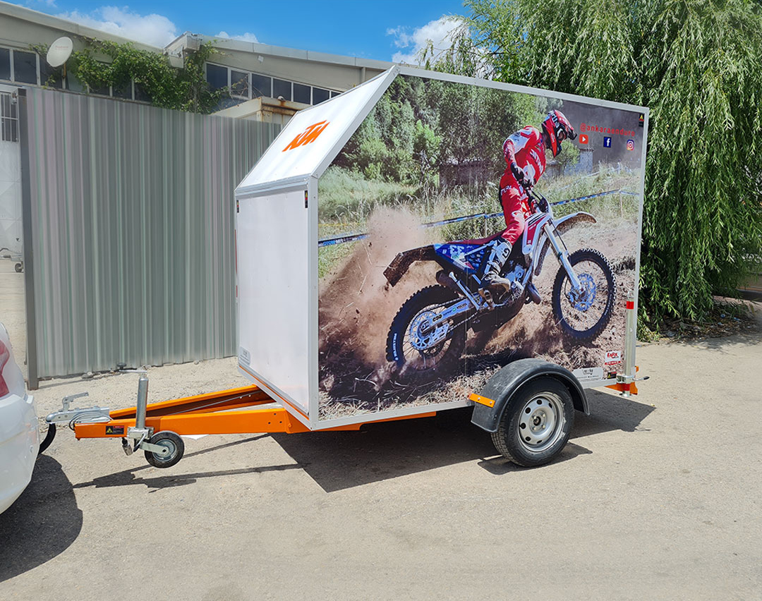 750 kg Single Axle Motorcycle Transport Trailer